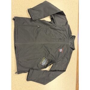 UltraClub Wounded Wear Soft Shell Jacket Mens M Black Full Zip Military Veteran